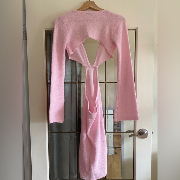 Beginning Boutique Aubrie Pink Backless Mini Dress - Picture 3 of 7